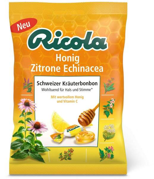 Ricola Honig Zitrone - Schweizer Hustenbonbon 75 G Beutel