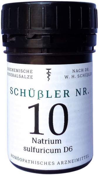 Schüssler Nr.10 Natrium Sulfuricum D 6 Tablette