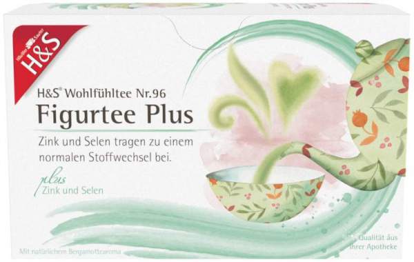 H&amp;S Figurtee Plus Mit Zink und Selen 20 Filterbeutel
