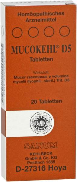 Mucokehl Tabletten D5 20 Tabletten