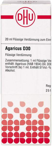 Dhu Agaricus D30 Dilution 20 ml