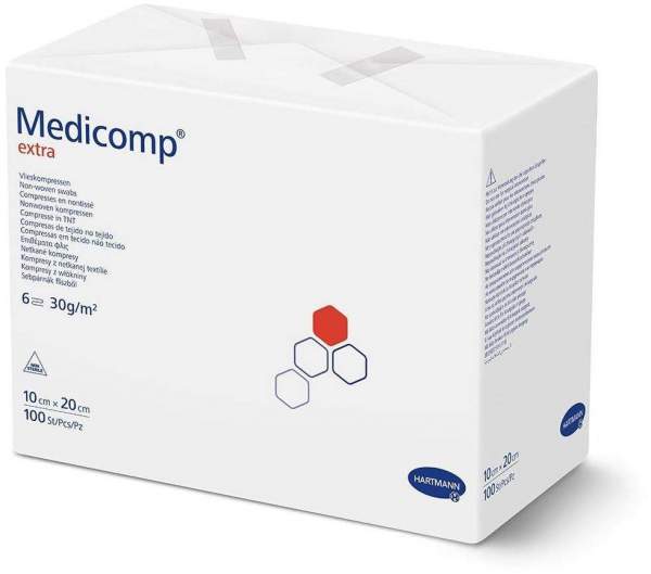 Medicomp Extra Kompresse 10x20cm Unsteril