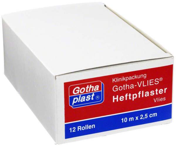 Gothaplast 12 Heftpflaster Vlies 2,5 cm X 10 M