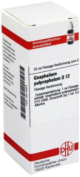 DHU Gnaphalium polycephalum D12 Dilution