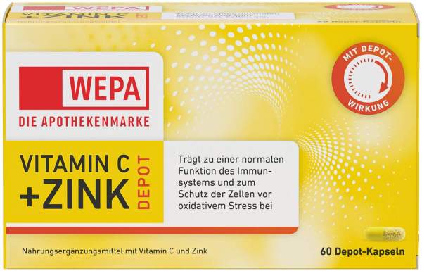 WEPA Vitamin C + Zink Depot 60 Kapseln