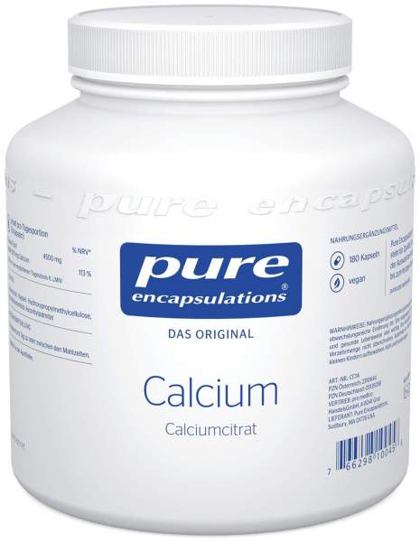 Pure Encapsulations Calciumcitrat 180 Kapseln