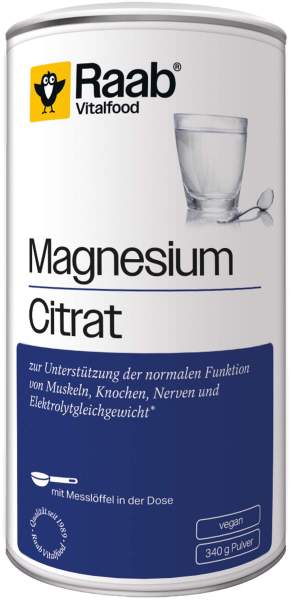 Raab Vitalfood® Magnesiumcitrat Pulver 340 g
