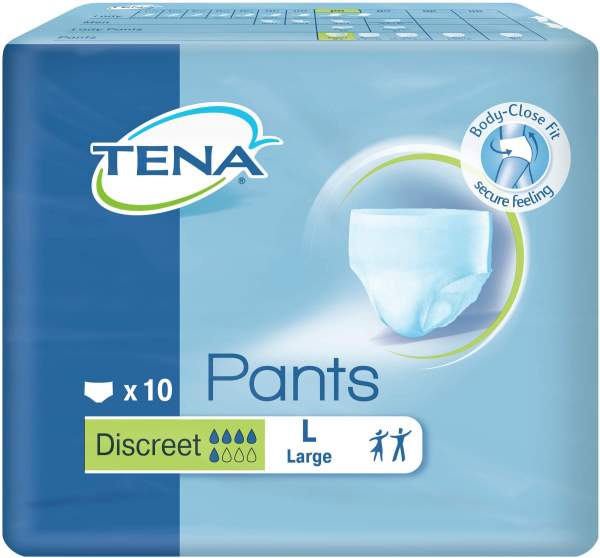 Tena Pants Discreet Inkontinenz Slip Größe L 95-125cm 7 Stück