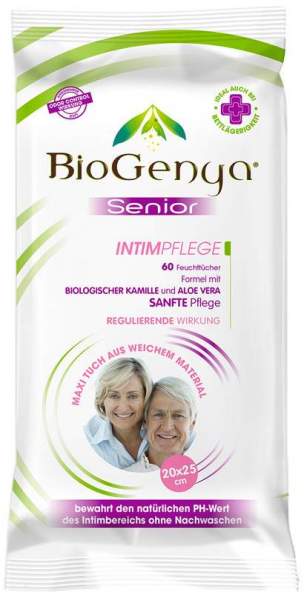Biogenya Senior Feuchttücher Intimpflege 60 Tücher