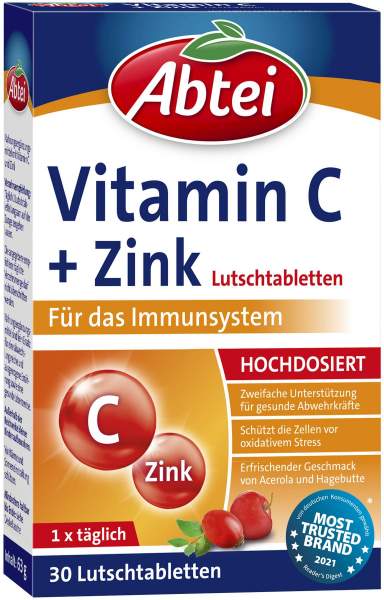 Abtei Vitamin C Plus Zink Lutschtabletten