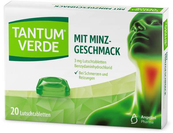 Tantum Verde 3 mg 20 Lutschtabletten mit Minzgeschmack
