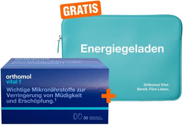 Orthomol Vital F 30 Tabletten - Kapseln 1 Kombipackung + gratis Laptop-Tasche 1 Stück