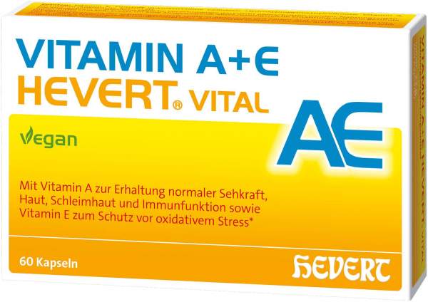 Vitamin A + E Hevert Vital 60 Kapseln