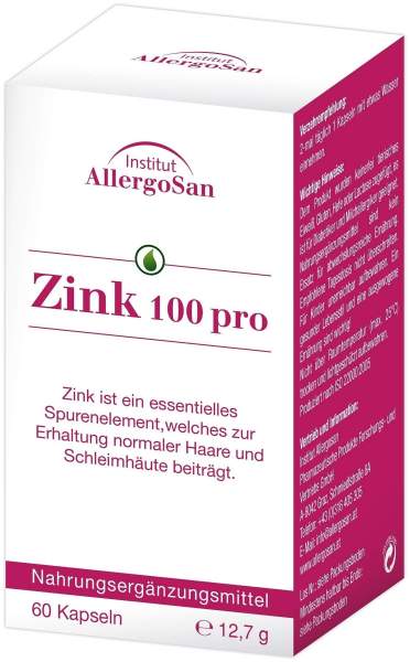 Allergosan Zink 100 Pro 60 Kapseln