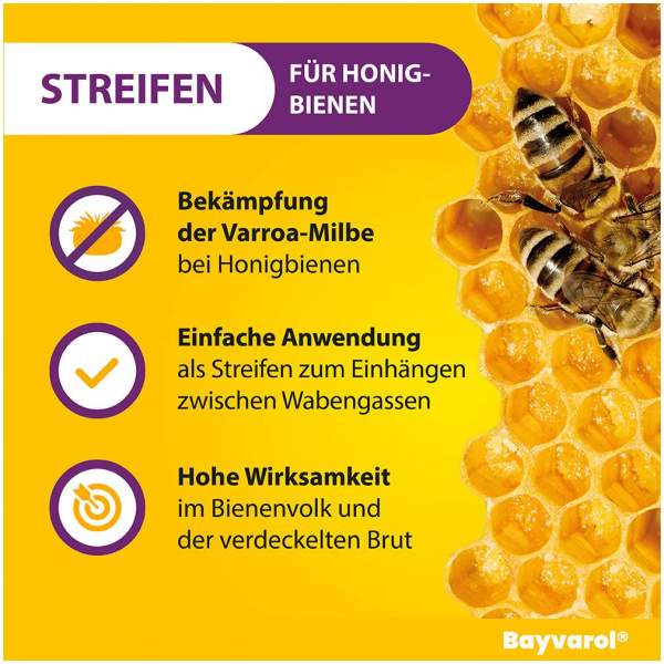 Pluspunkt Apotheke Im Oder-Center | BAYVAROL 3,6 Mg Streifen F.Honigbienen - 5X4 St - Medikamente Schnell Und Günstig Einkaufen