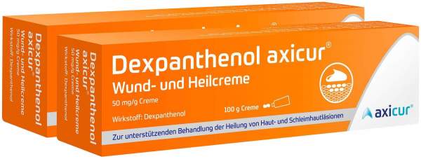 Dexpanthenol axicur Wund- und Heil Heilcreme 2 x 100 g