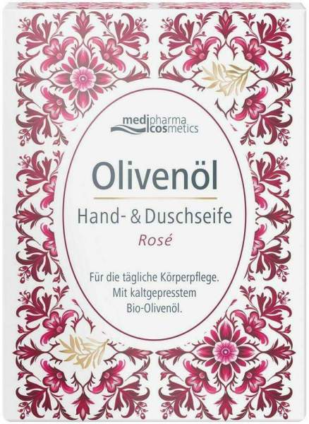 Olivenöl Hand- &amp; Duschseife Rose 100 G
