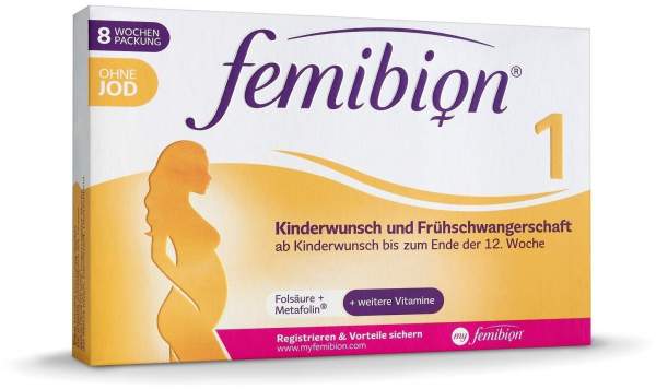 Femibion 1 Kinderwunsch und Frühschwangerschaft ohne Jod 60 Tabletten