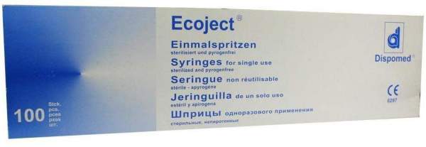 Ecoject 2 ml Spritzen Ohne Kanüle Zweiteilig
