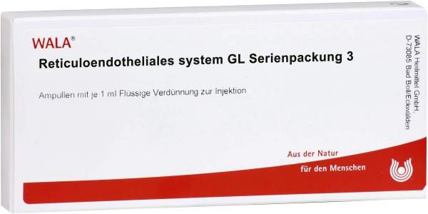 Reticuloendotheliales System Gl Serienpackung 3 Ampullen 10 X 1 ml