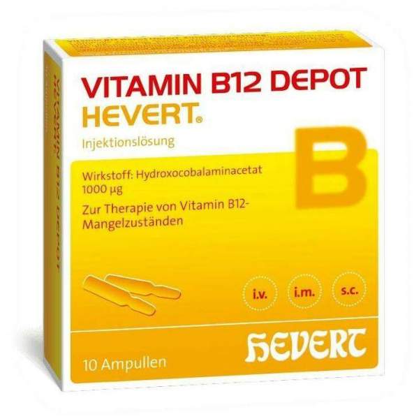 Vitamin B12 Depot Hevert 10 Ampullen