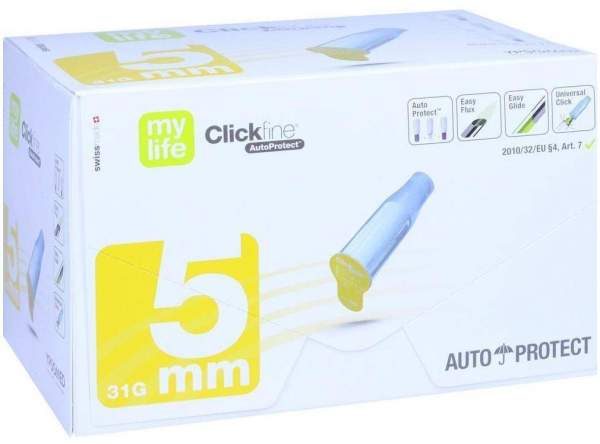 Mylife Clickfine Autoprotect Pen-Nadeln 5 mm