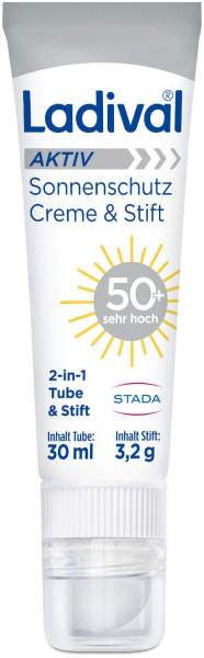 Ladival Aktiv Sonnenschutz Creme &amp; Stift LSF 50+ 30 ml
