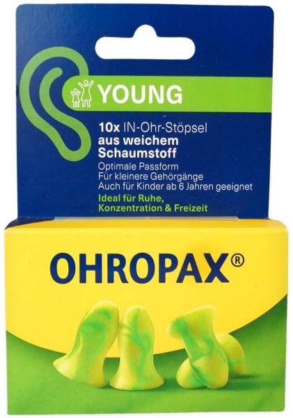 Ohropax Young Schaumstoff In-Ohr Stöpsel 10 Stück
