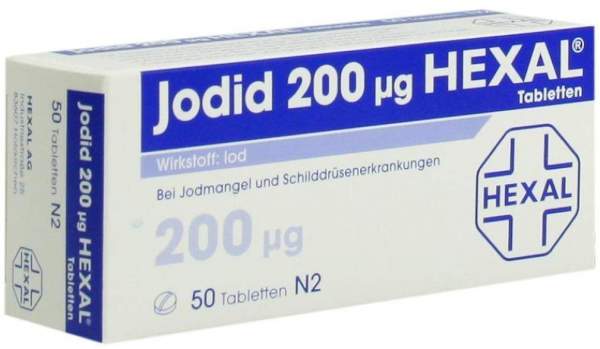Jodid 200µg Hexal 50 Tabletten