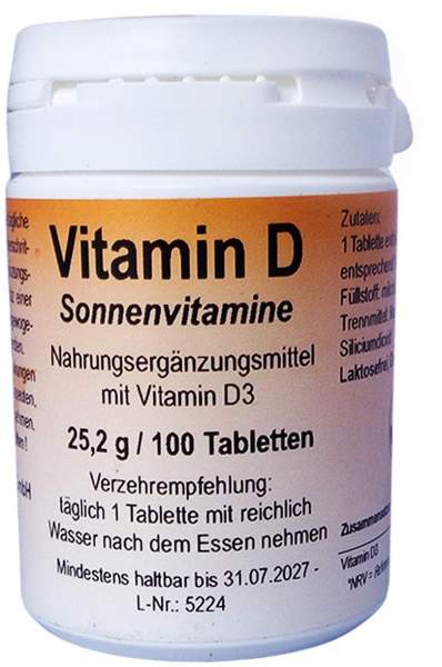 Vitamin D 1000 Sonnenvitamine Tabletten