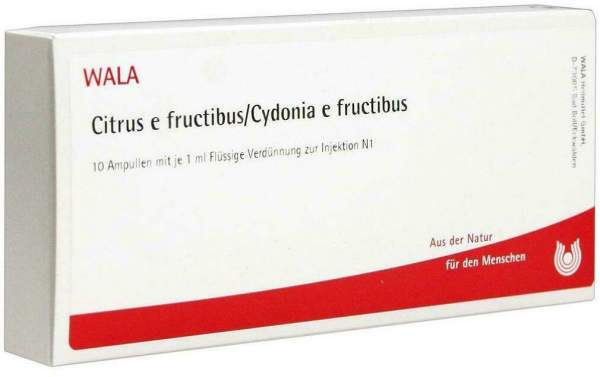 Wala Citrus E Fructibus Cydonia E Fructibus 10 X 1 ml Ampullen