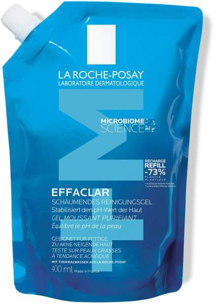 La Roche Posay Effaclar schäumendes Reinigungsgel Nachfüllpack 400 ml Gel