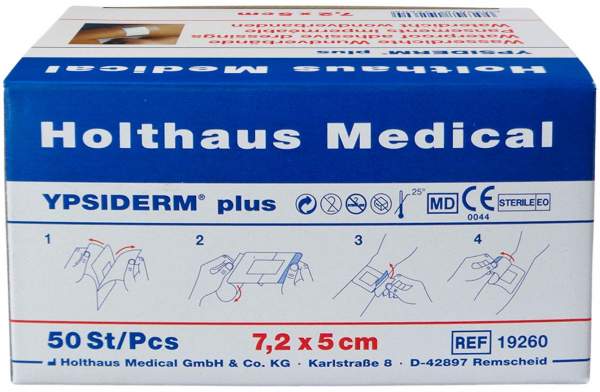 Wundverband Steril Ypsiderm Plus 5x7,2 cm