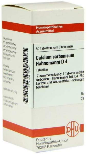 Dhu Calcium Carbonicum Hahnemanni D4 80 Tabletten