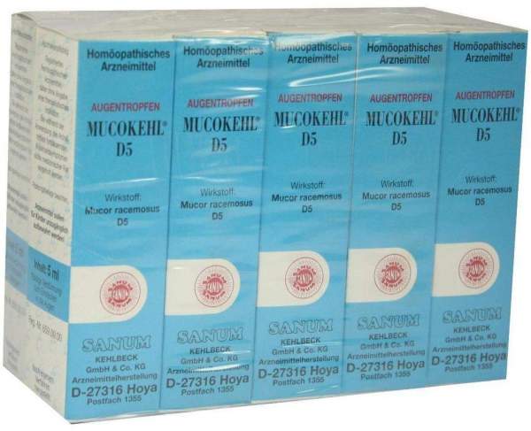 Mucokehl D 5 10 X 5 ml Augentropfen