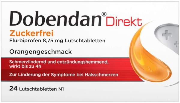 Dobendan Direkt zuckerfrei Flurbiprofen 8,75 mg 24 Lutschtabletten