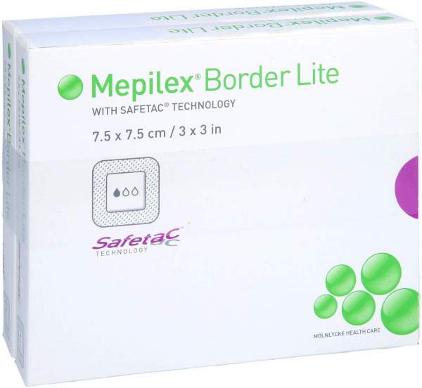 Mepilex Border Lite Schaumverba 7,5 X 7,5 cm Steril 10 Stück