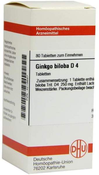 Ginkgo Biloba D4 80 Tabletten