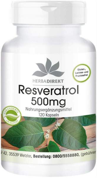 Resveratrol 500 mg 120 Kapseln