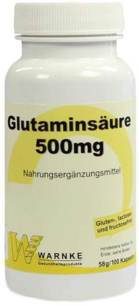 Glutaminsäure 500 mg 100 Kapseln