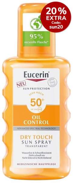 Eucerin Sun Oil Control Transparent LSF 50+ 200 ml Spray
