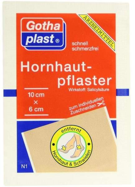 Gothaplast Hornhautpflaster 10 cm X 6 cm 1 Pflaster