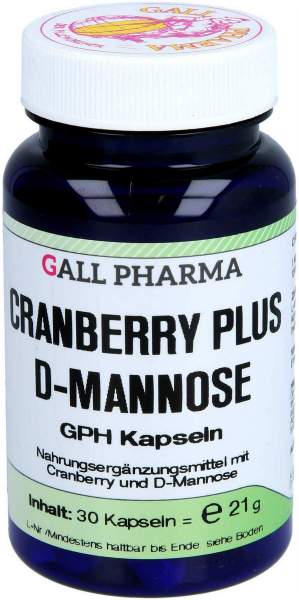 Cranbeery Plus D-Mannose Gph Kapseln 30 Stück