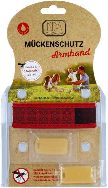 Mückenschutz Armband Rot Kda 1 Stück