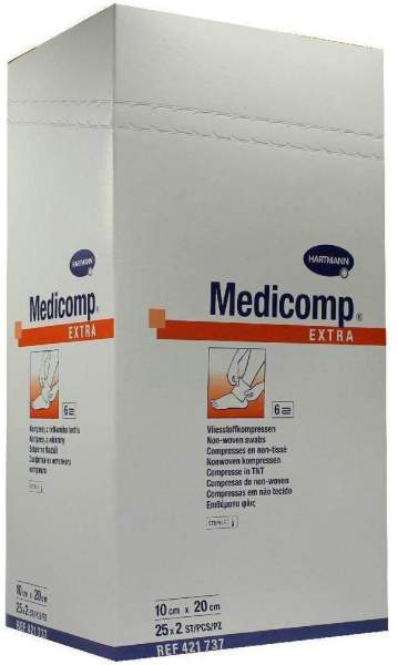 Medicomp Extra Kompresse 10 X 20 cm Steril 25 X 2 Kompressen