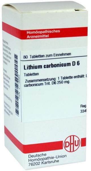 Lithium Carbonicum D 6 80 Tabletten
