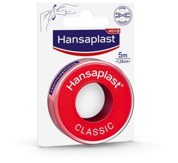 Hansaplast Fixierpflaster Classic 5 m x 1,25 cm 1 Rolle