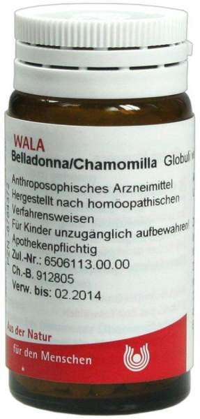 Belladonna Chamomilla Wala 20 G Globuli