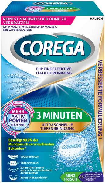 Corega Tabs 3 Minuten 66 Tabletten