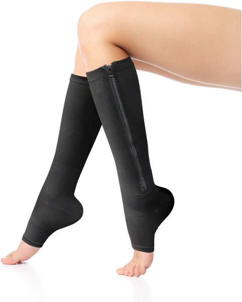 Comfy Socks Kompressionsstrümpfe Schwarz, 1 Paar
